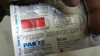 🔴Pan 40 Tablets Unboxing  Pantoprazole Gastro Resistant Tablets IP  Proton Pump Inhibitor Tablet [upl. by Ecitsuj]