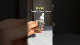 Testing Garnier Vitamin C Serum ✨🍋 shorts skincare vitaminc [upl. by Benildis]