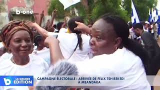 Campagne électorale  arrivée de Felix TSHISEKEDI à MBANDAKA [upl. by Lecia]