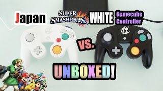 Smash Bros White GameCube Controller UNBOXED  Multitap adapter amp black controller [upl. by Aiem]