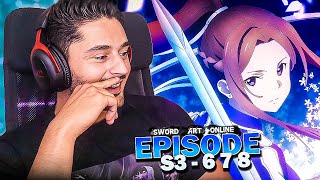 DUELS DÉPÉISTE  🤺⚔ SWORD ART ONLINE SAISON 3 EPISODE 6 7 8 REACTION FR [upl. by Hebner]