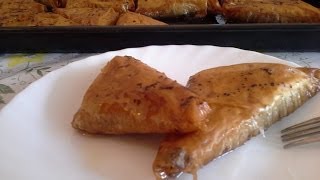 Baklava trouglići  recept sa gotovim korama [upl. by Llevra]