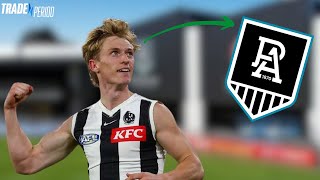 JOE RICHARDS REQUESTS TRADE TO PORT ADELAIDE  AFL TRADE PERIOD 2024 [upl. by Prior]