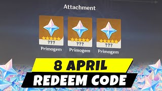 8 April New Redeem Code Genshin Impact 45 [upl. by Anoynek]