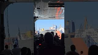 This is how the inside of a ferry looks like greece ship garage vessel sea turning marine [upl. by Hosfmann]