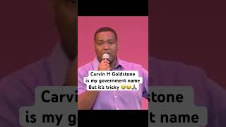 Carvin H Goldstone is my government name My parents did this 🤣🙏🏽😂 capetown durban comedy [upl. by Ecirtnahc]