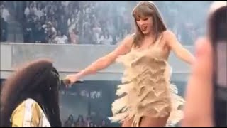 Taylor Swifts Dance Moves Get Mercilessly Mocked During Eras Tour Concert [upl. by Irb]