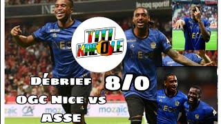 Débrief OGC Nice vs St Etienne 80 Historique record ligue1 asse [upl. by Aillicec96]