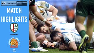 Highlights London Irish v Exeter Chiefs Rd 8 Gallagher Premiership [upl. by Sissie]