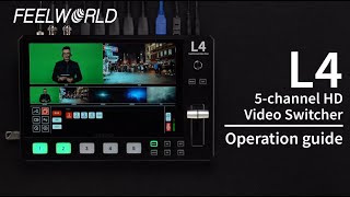 FEELWORLD L4 101Inch Video Swicher Operation Guide [upl. by Gimpel]