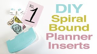 DIY Spiral Bound Planner Inserts [upl. by Ellerol15]