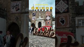 Óbidos Portugal 🇵🇹 Chocolate Festival Town Inside the Walls of a Castle shorts obidos [upl. by Shannah]