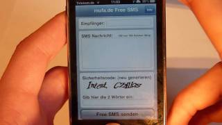 Kostenlos SMS senden in alle deutschen Netze mit iPod Touch iPhone und iPad [upl. by Nnylakcaj]