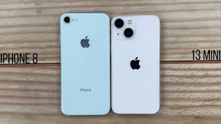 Apple iPhone 8 vs iPhone 13 Mini  SPEED TEST [upl. by Eellac]