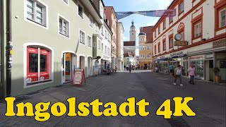 Ingolstadt Germany Walking tour 4K [upl. by Nobile]