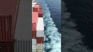 Pacific ocean containership🌊🚢containership msc travel explore merchantnavy views subscribe [upl. by Zetnauq]