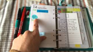 Personal Saffiano Filofax Setup [upl. by Millwater109]