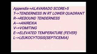 MNEMONIC FEATURES OF APPENDICITIS medicinelectures medicineeducationtalks indianmedicallecture [upl. by Aleil]