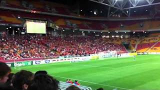 Brisbane Roar Fans Sing [upl. by Aneloc]