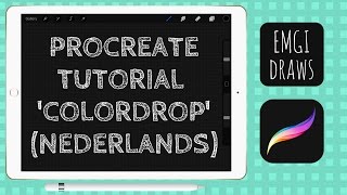 Procreate tutorial Nederlands over de functie ColorDrop Paint Bucket [upl. by Mauralia]