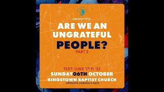 Worship Service 15th September 24  Are We An Ungrateful People Pt2  Pastor Cecil Richards [upl. by Nagram]