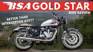 BSA Gold Star 650  Ride Review  Walkaround Specs Price  Better than Interceptor 650 bsa [upl. by Selima]