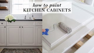 How to Paint Laminate Kitchen Cabinets  Easy Kitchen Cabinets Update [upl. by Weaks]