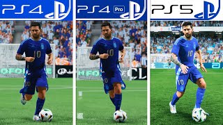 EA SPORTS FC 25  PS4  PS4 Pro  PS5  Graphics Comparison  Analista De Bits [upl. by Merlin]