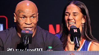 Mike Tyson calls journalist a PERVERT after INAPPROPRIATE BOOTY question for Amanda Serrano [upl. by Mussman642]