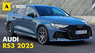 Nuova Audi RS3 2025  Va forte Tanto Da 66000 euro ENG audio [upl. by Ynottirb]