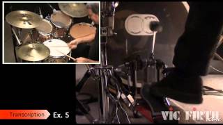 Drumset Lessons with John X Bonham Bass Drum Triplets [upl. by Taite]