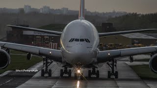 Emirates A380 taxis out of BHX [upl. by Ramirolg619]