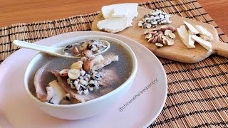 Chinese herbal soup for digestion immunity Qi and clearing dampness 健脾养胃益气祛湿的四神汤 [upl. by Neural948]