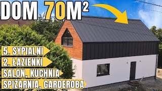 DOM 70m2 BEZ POZWOLENIA 5 sypialni salon z aneksem 2 łazienki i spiżarnia Jak oni to zrobili [upl. by Peg205]