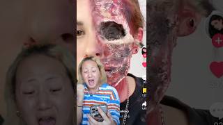 ハロウィンメイクで無双したい子は必ず見なさいよ😡 メイク 検証 垢抜け koreanmakeup makeuphacks halloween halloweenmakeuplook [upl. by Artenehs]