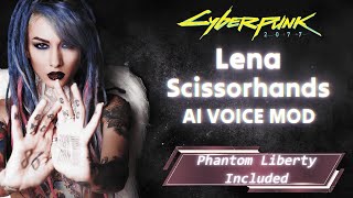 Lena Scissorhands Infected Rain  AI Voice Enhancement Mod for Female V [upl. by Neeron]