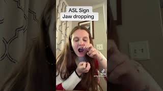 Learn How To Sign quotJaw Droppingquot in ASL for Beginners  American Sign Language shorts [upl. by Nomad]