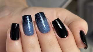 UNHAS DECORADAS COM DEGRADÊ E GLITTER 🤩 [upl. by Sone]