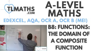 ALevel Maths B810 Functions The Domain of a Composite Function [upl. by Eirallam]