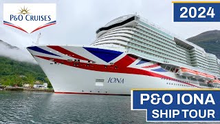 PampO Iona  FULL Ship Tour 2024 [upl. by Enidlareg]