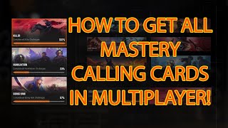 HOW TO GET ALL CALLING CARDS MULTIPLAYER IN BLACK OPS 6 [upl. by Eisoj]