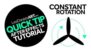 After Effects Tutorial  QUICK TIP  Constant Rotation [upl. by Nicholas292]