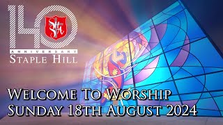 Sunday morning worship with The Salvation Army Staple Hill  18th August 2024 [upl. by Tolmach]