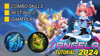 ANGELA Tutorial amp Guide 2024 English Combo Skills Best Build Tips amp Tricks  Mobile Legends [upl. by Hughett754]