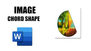 How to insert image into chord shape in word mac [upl. by Nolana]