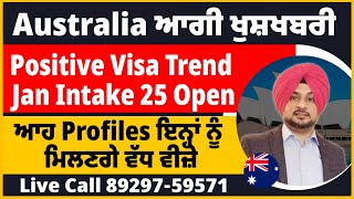 Australia ਆਗੀ ਖੁਸ਼ਖਬਰੀ  ਆਹ Profiles ਇਨ੍ਹਾਂ ਨੂੰ ਮਿਲਣਗੇ ਵੱਧ ਵੀਜ਼ੇ  Australia study visa updates 25 [upl. by Lowrie322]