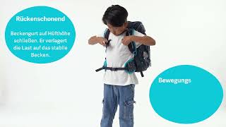 ergobag Rückensystem » pack cubo amp wide richtig einstellen [upl. by Eruot]