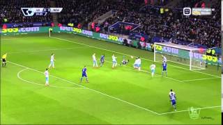 Shinji Okazaki Scores Amazing Bicycle Kick Against Newcastle [upl. by Charlean1]