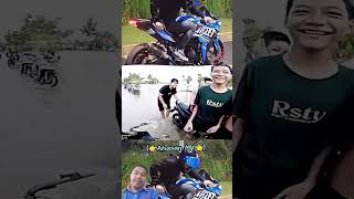 TRABAS BANJIR sunmori motovlog masukberanda cbr250rr viralvideo history shortvideo shorts [upl. by Ahseel225]