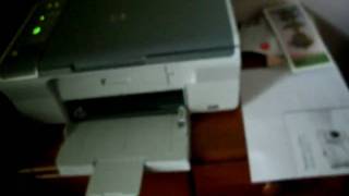 hp deskjet f4235 in action and how to change the ink in it [upl. by Kurzawa]